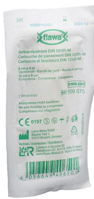 FLAWA Verbandpatrone Steril (8x4m)