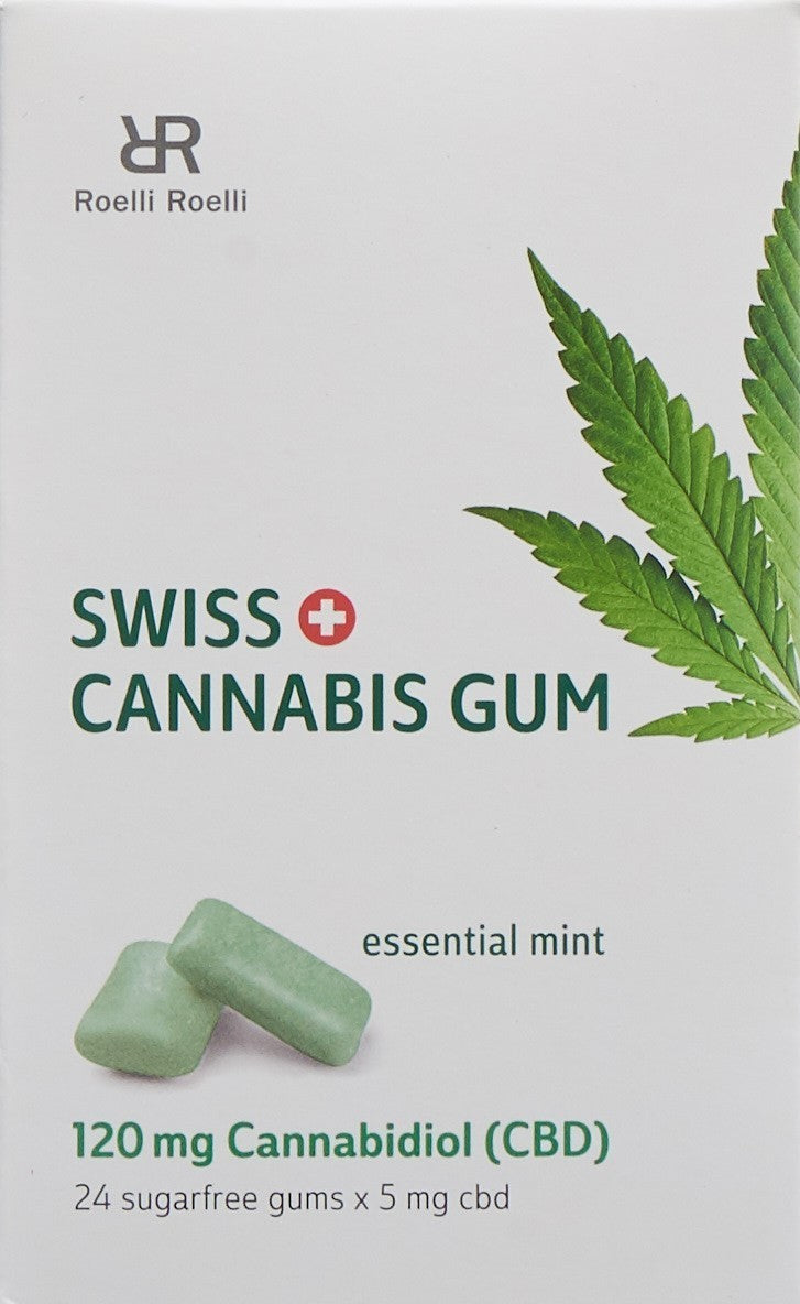 Swiss Cannabis Gum 120mg Mint (16x24 Stk)
