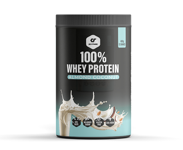 GO FITNESS 100% Whey Protein Almond Coconut (400g)