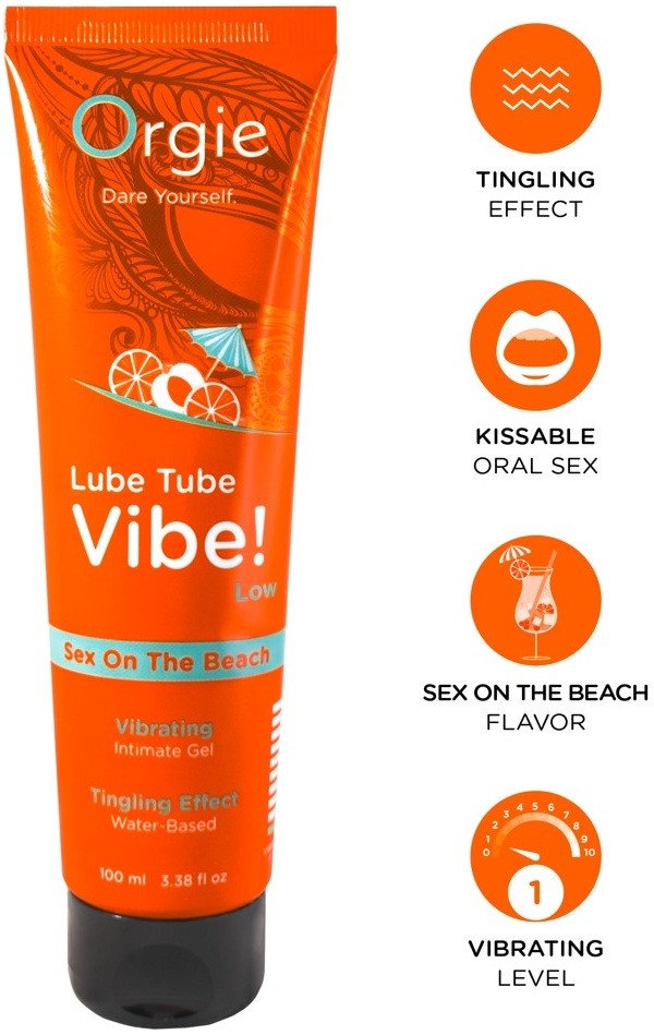 Orgie Lube Tube Vibe! Sex on the Beach essbares Intimgel (100ml)