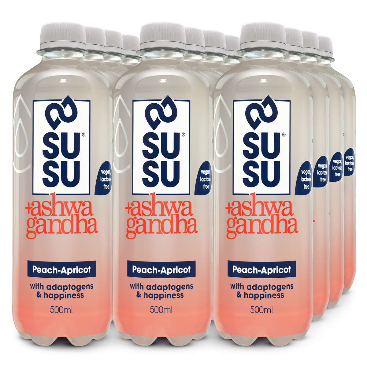 SUSU Ashwagandha Pfirsich-Aprikose (12x500ml)