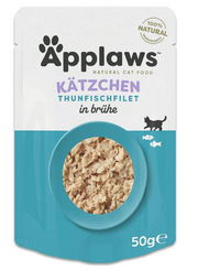Applaws Kitten Thunfischfilet in Brühe Nassfutter für Katzen (50g)