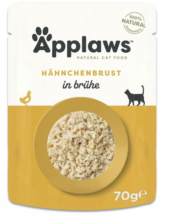 Applaws Hühnerbrust in Brühe Nassfutter für Katzen (70g)