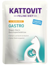 Kattovit Gastro mit Huhn und Reis Nassfutter für Katzen (85g)