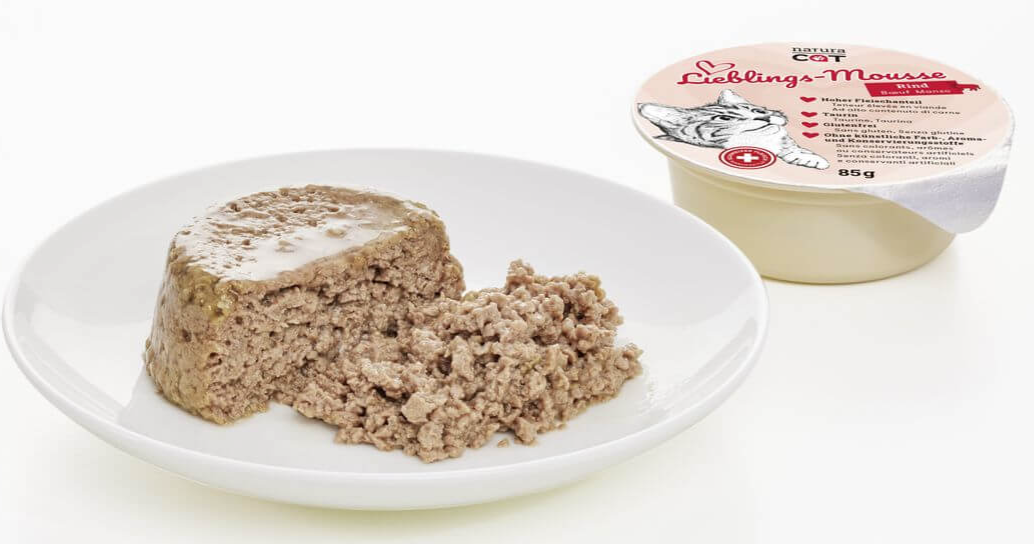 naturaCat Lieblings​-​Mousse mit Rind, Nassfutter für Katzen (85g)