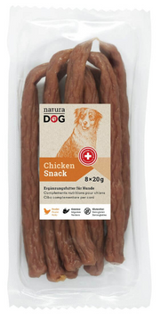 naturaDog Chicken Snack für Hunde (8x20g)