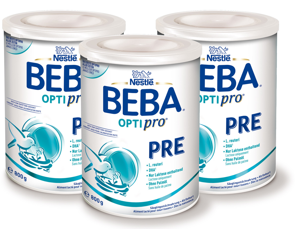 Nestlé Beba Optipro PRE Babymilch (3x800g)