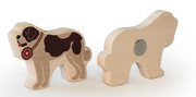 TRAUFFER Magnet-Hund, 4x4x0.8cm (1 Stk)