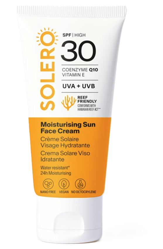 SOLERO feuchtigkeitsspendende Sonnen-Gesichtscreme LSF 30 (50ml)