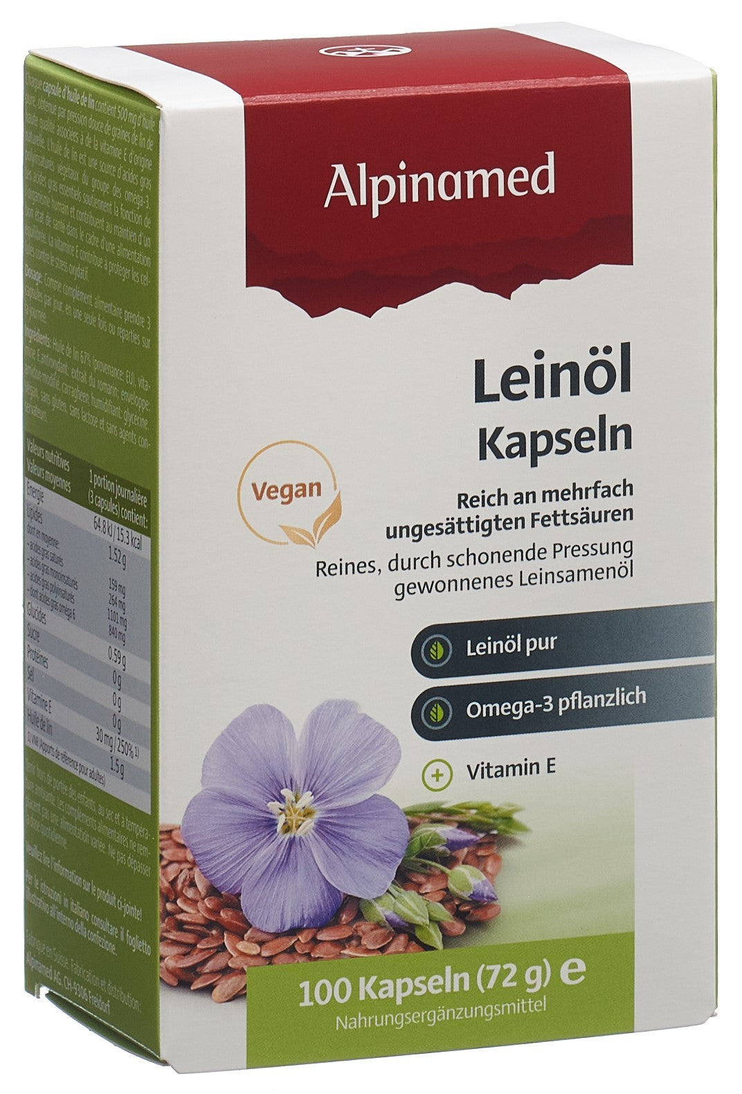 Alpinamed Leinöl Kapseln (100 Stk)
