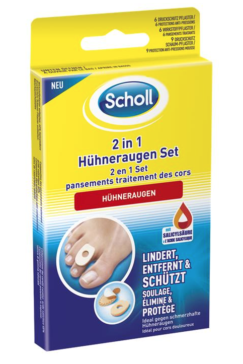 SCHOLL 2in1 Hühneraugen Set