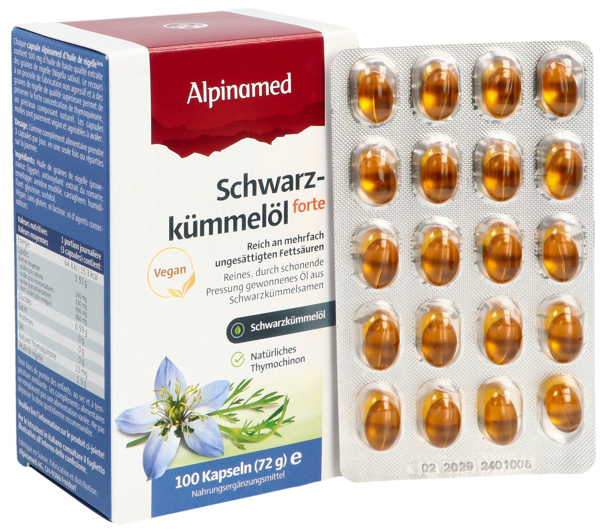 Alpinamed Schwarzkümmelöl forte (100 Stk)