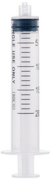 Sol-M 3-teilige Spritze 20ml, ohne Nadel, Luer-Lock (100 Stk)