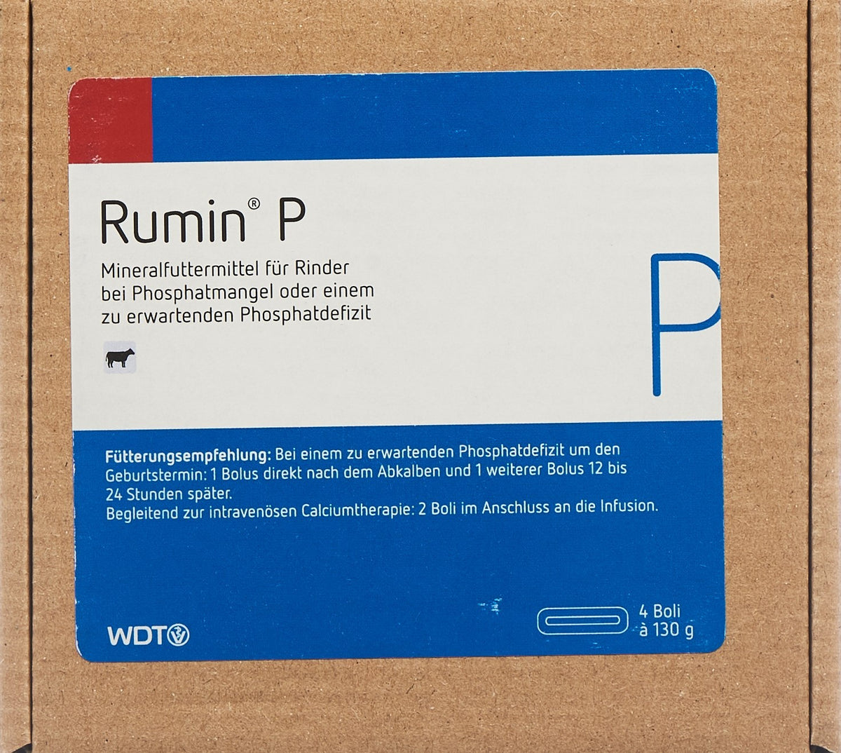 Rumin P, Mineralfuttermittel für Rinder (4x130g)