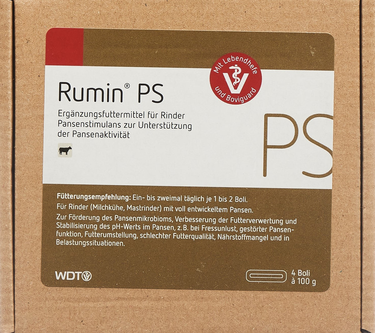 Rumin PS, Ergänzungsfuttermittel für Milchkühe zur Pansenstimulans (4x100g)