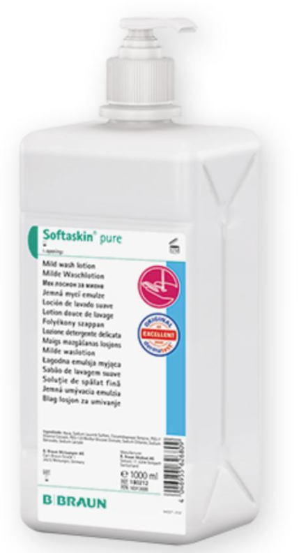 B. BRAUN Softaskin pure Faltflasche (1 Liter)