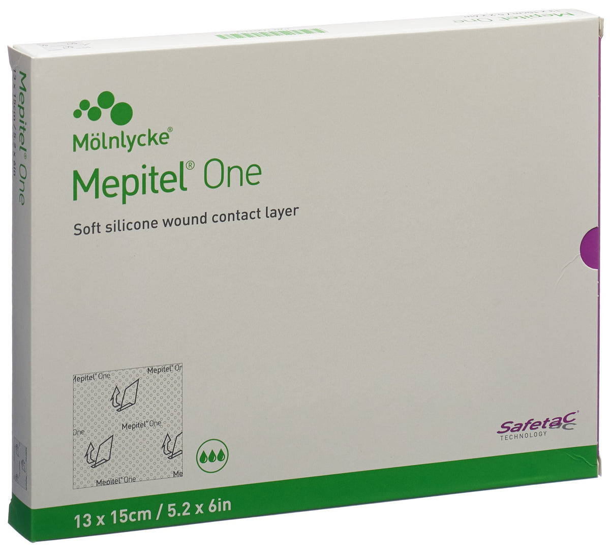 Mepitel One Silikon-Netzverband, 13x15xm (5 Stk)
