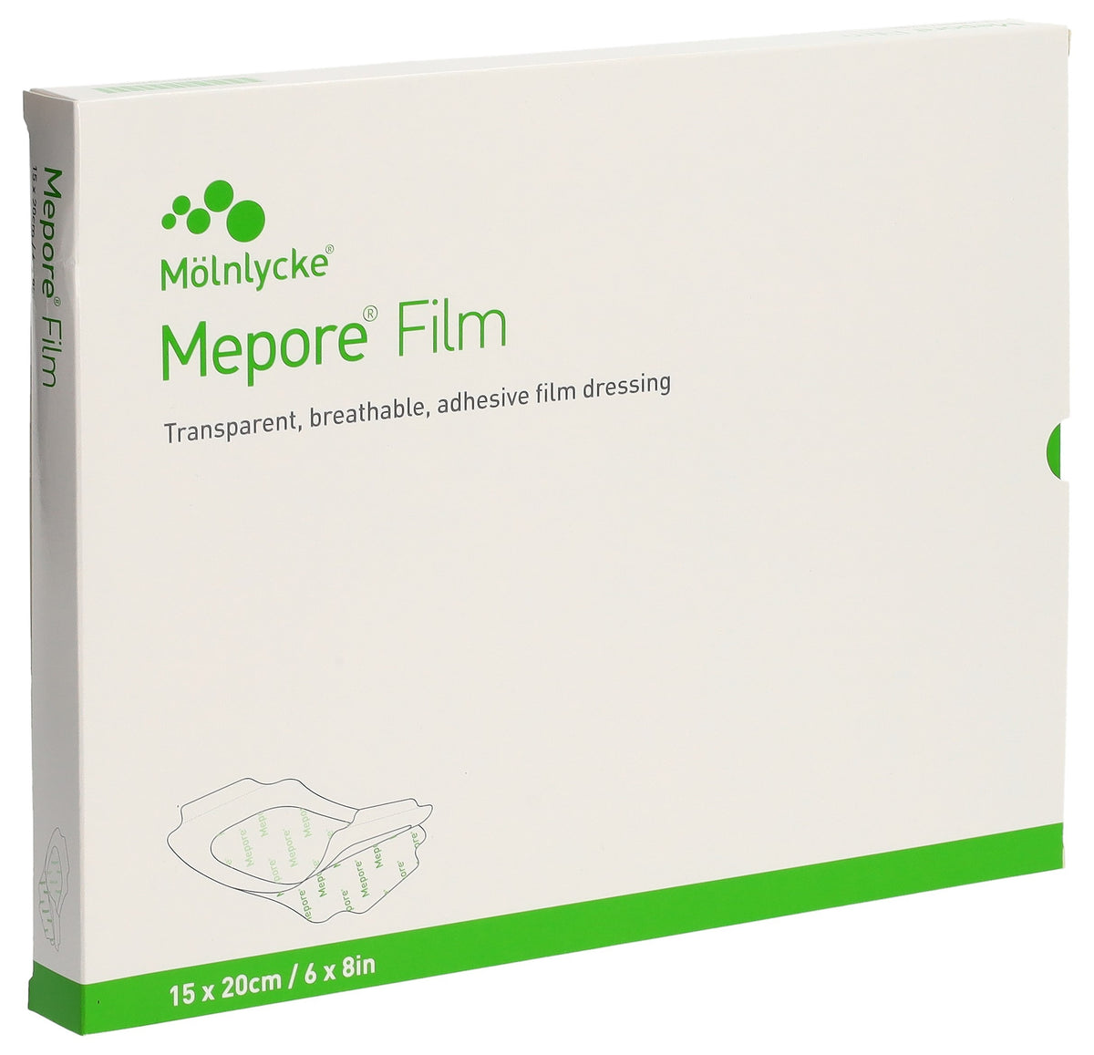 Mepore Film Folienverband 15x20cm steril (10 Stk)