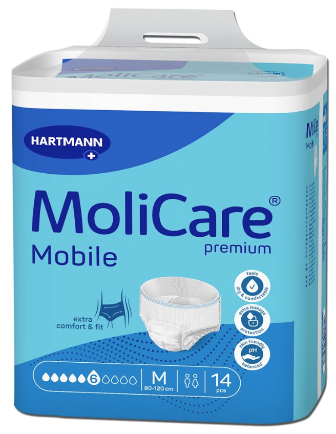 MoliCare Mobile 6 Tropfen, Hüftumfang 80-120cm (14 Stk)