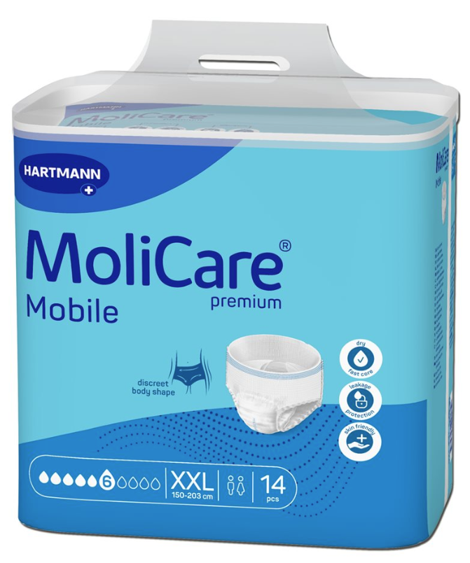 MoliCare Mobile 6 Tropfen, Hüftumfang 150-203cm (14 Stk)