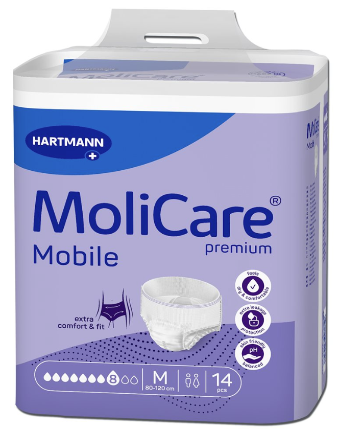 MoliCare Mobile 8 Tropfen, Hüftumfang 80-120cm (14 Stk)
