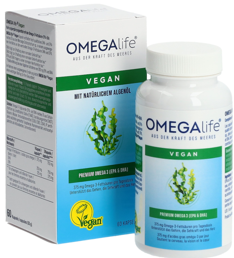 OMEGA-LIFE Vegan Kapseln (120 Stk)