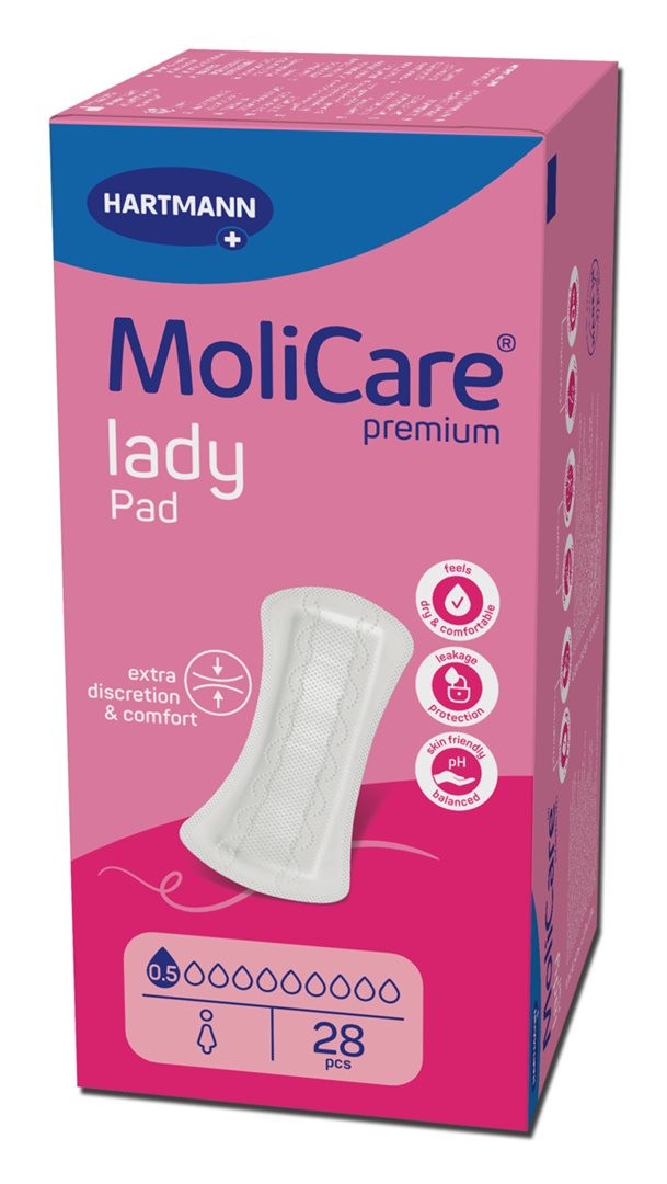 MoliCare premium Lady Pad 0.5 Tropfen, Grösse 17.5x7.6cm (28 Stk)