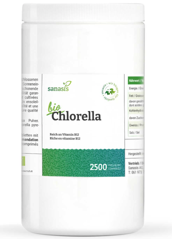 sanasis Bio-Chlorella Algen-Presslinge (2500 Stk)