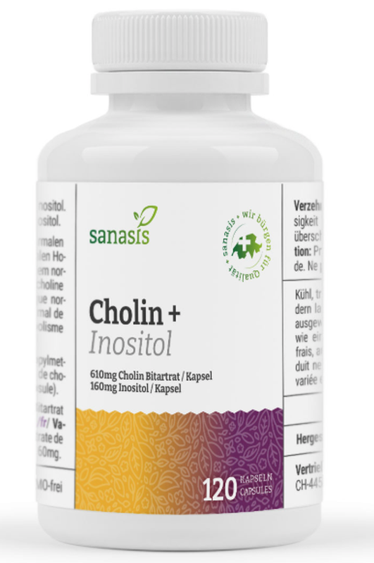 sanasis Cholin und Inositol Kapseln (120 Stk)