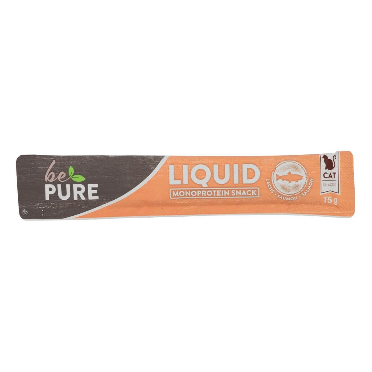 bePure Liquid Salmon Snack für Katzen (5x15g)