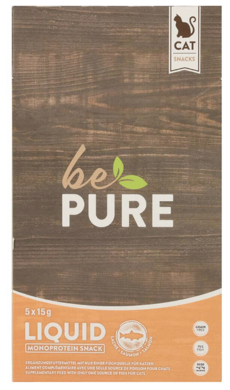 bePure Liquid Salmon Snack (5x15g)