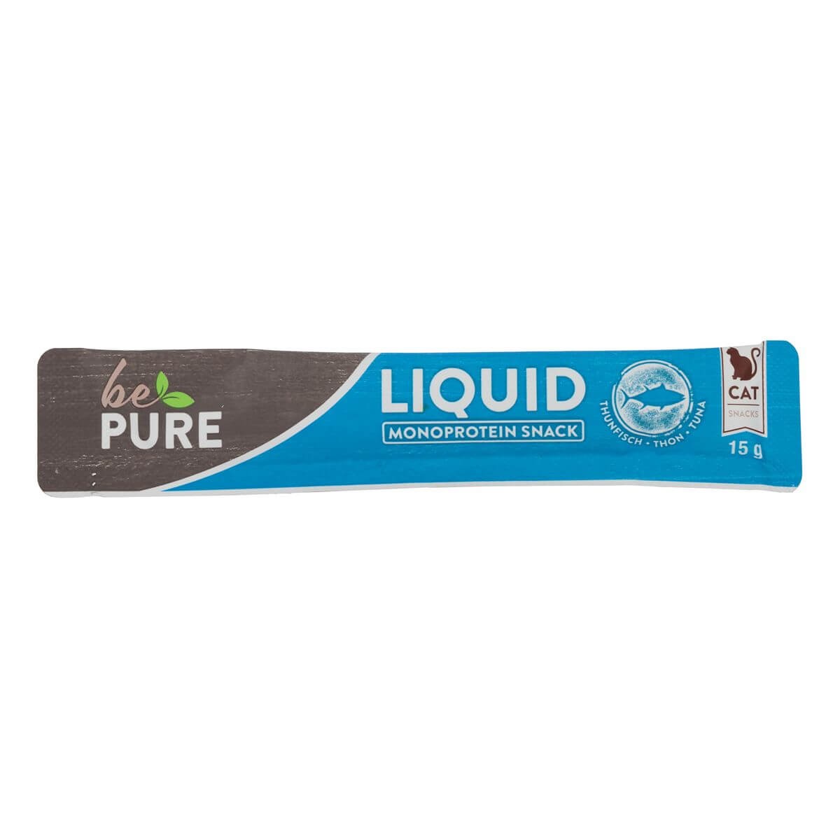 bePure Liquid Tuna Snack für Katzen (5x15g)