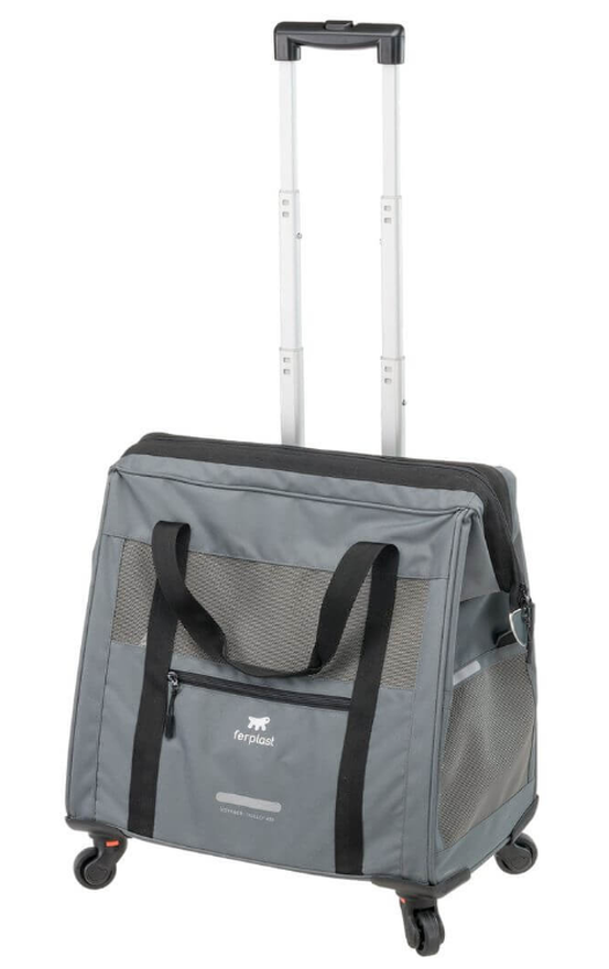 Ferplast Voyager 450, Transporttrolley für Hunde und Katzen 26x48x50cm, grau (1 Stk)