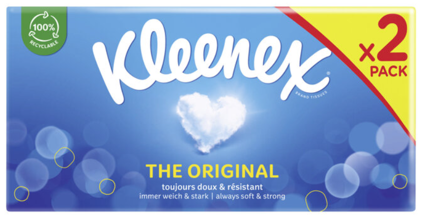 Kleenex Original Kosmetiktücher Duo, 3-lagig (24x72 Stk)