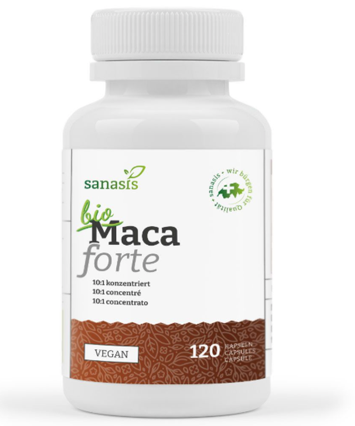 sanasis Maca forte Bio Kapseln (120 Stk)