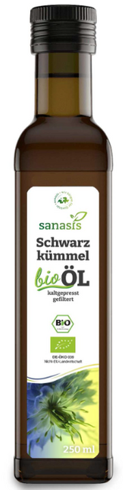 sanasis Bio- Schwarzkümmelöl gefiltert (250ml)