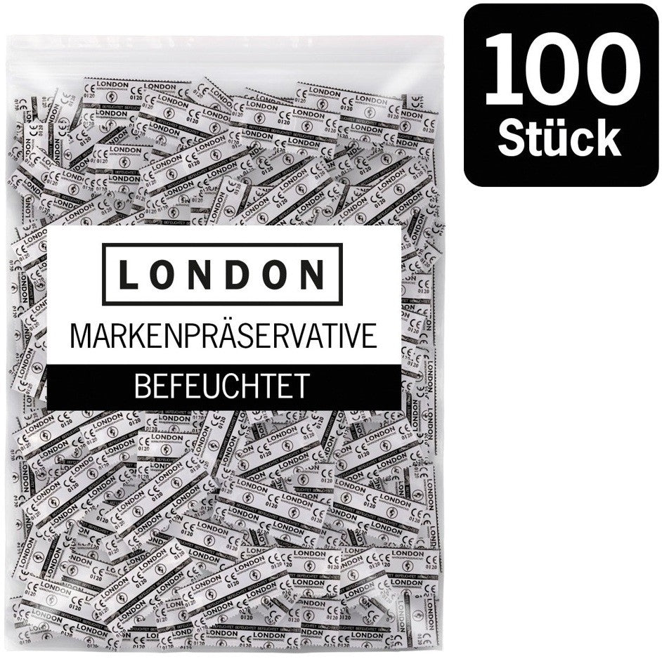 London hauchdünne Kondome mit Feuchtbeschichtung (100 Stk)