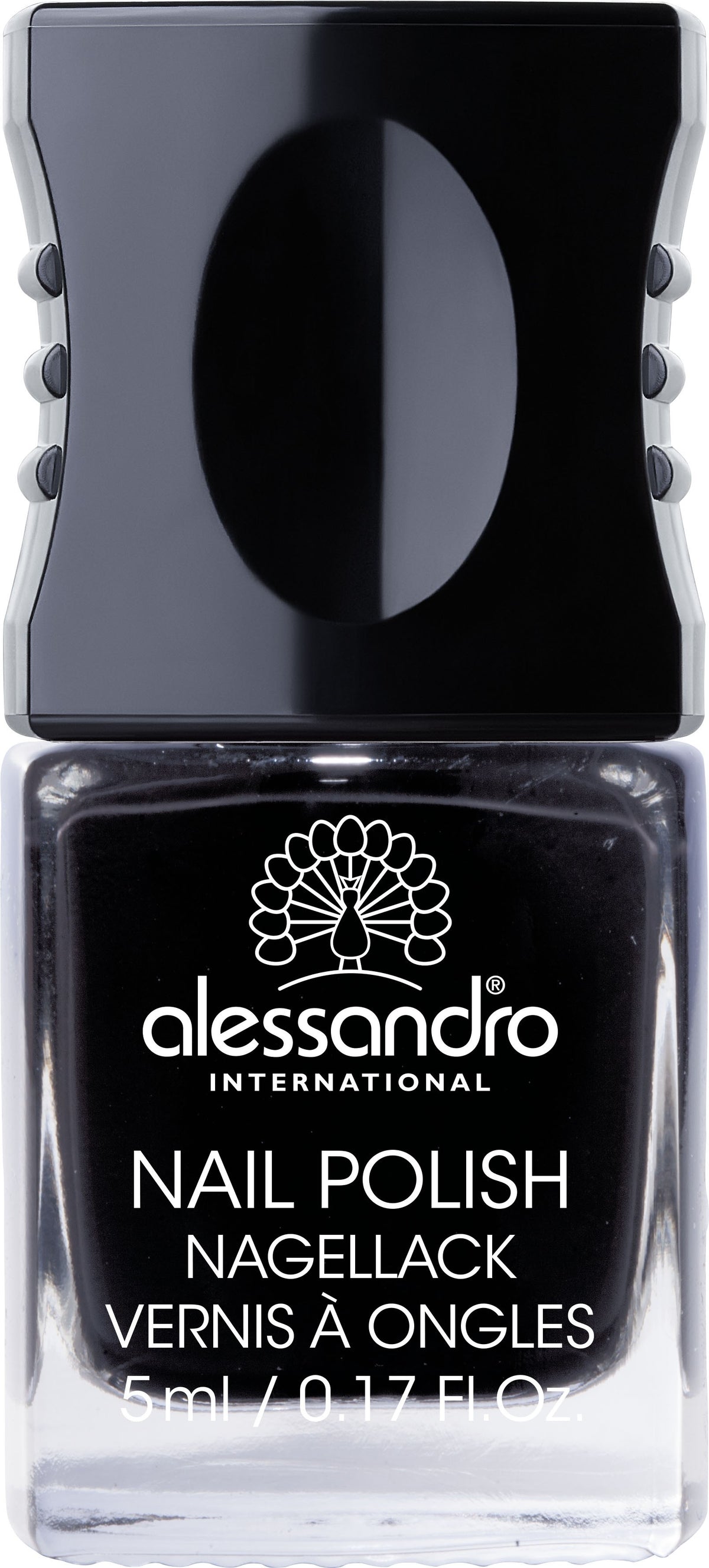 Alessandro Nagellack No 177 Midnight Black (5ml)