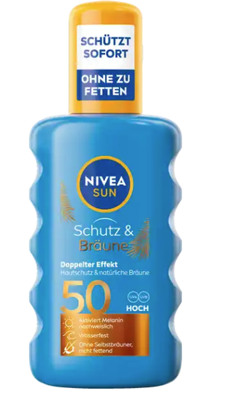 NIVEA SUN Schutz & Bräune Sonnenspray LSF 50 (200ml)
