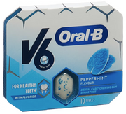 V6 Oral-B Kaugummi Peppermint (10 Stk)