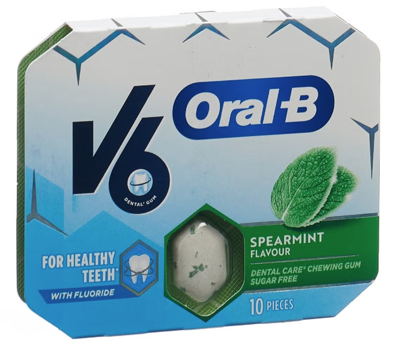 V6 Oral-B Kaugummi Spearmint (10 Stk)