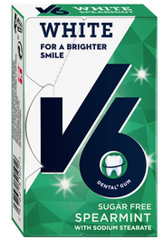 V6 White Kaugummi Spearmint (24x24g)