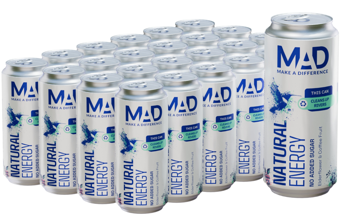 MAD Natural Energy Elderflower & Coffee Fruit (24x330ml)