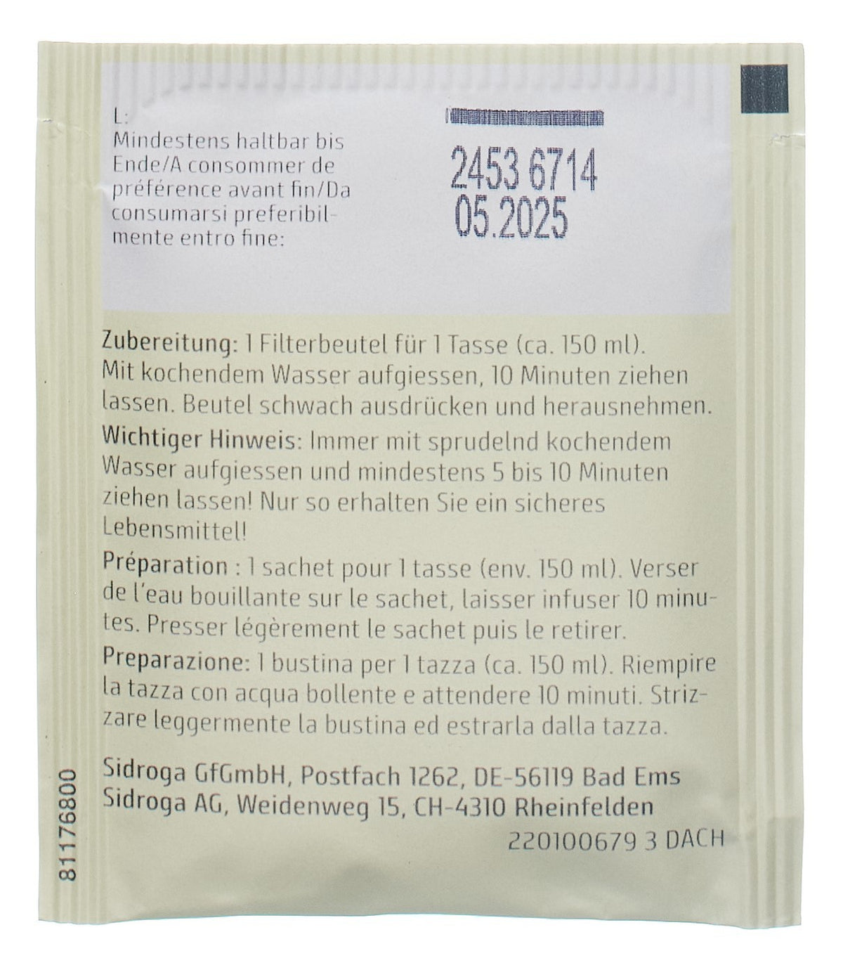 Sidroga Basentee (20 Beutel)