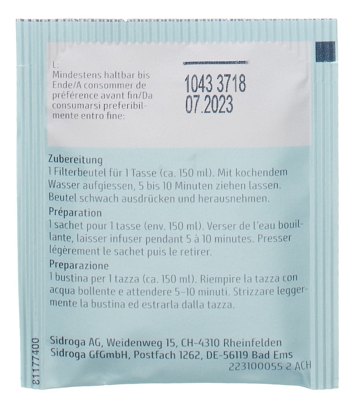 Sidroga Fenchel Anis Kümmel (20 Beutel)