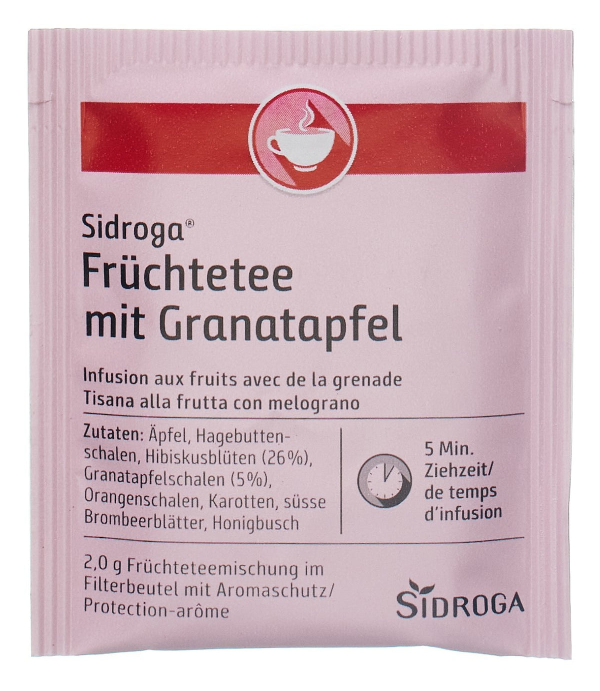 Sidroga Früchtetee mit Granatapfel (20 Beutel)