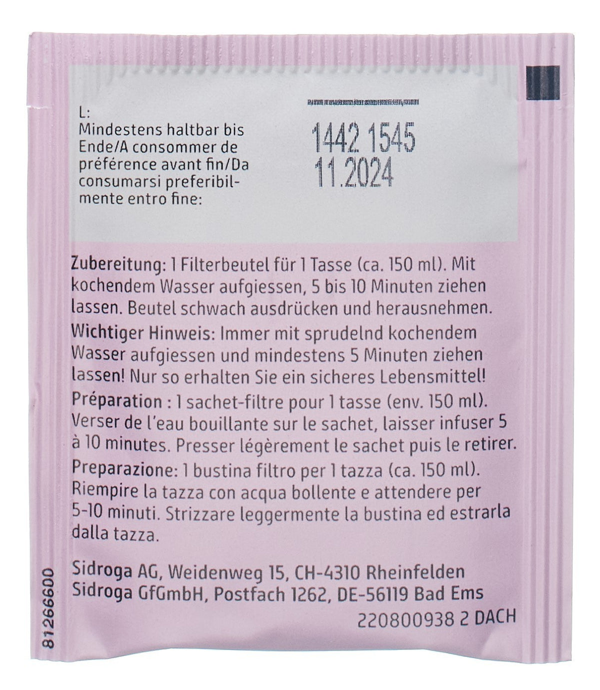 Sidroga Orangenblütentee (20 Beutel)