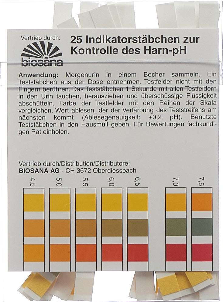Biosana Indikatorstäbchen pH 4.5-9.25 (25 Stk)