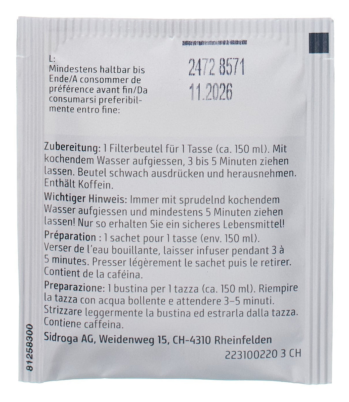 SIDROGA Wellness Ceylon (20 Beutel)