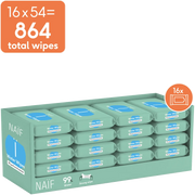 Naïf Plastic-Free Baby Wipes (864 pcs)